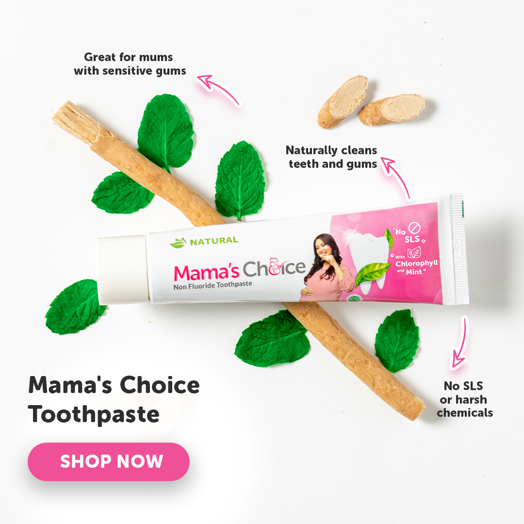 Mama's Choice Toothpaste. Great for mums with sensitive gums. Naturally cleans teeth and gums. No SLS or harsh chemicals. Shop Now.